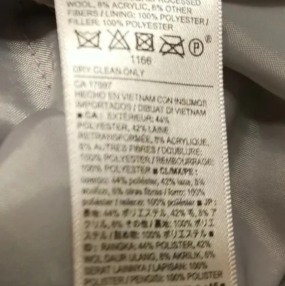 Old Navy Toddler Girls Wool Blend Double Breasted Pleated Back Peacoat. - Picture 8 of 8